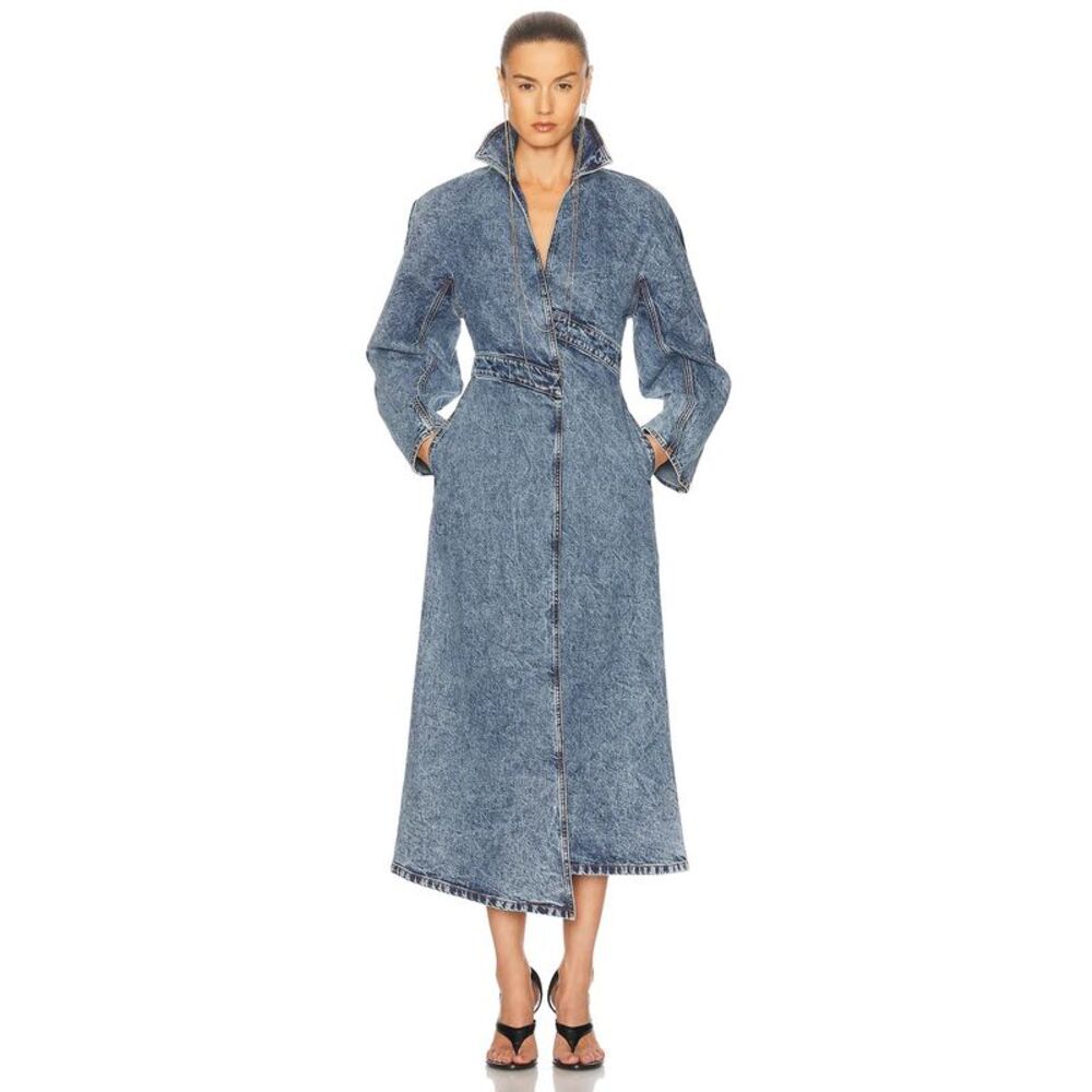 Alaia Women Spiral Trench Coat